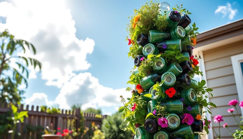 Plastic Bottle Tower Garden Plastic Bottle Tower Garden